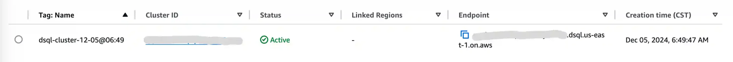 Cluster Configuration